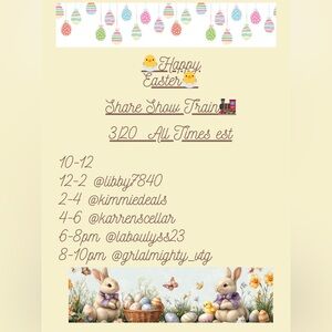 🐣🐰3/20 EASTER SHARE SHOW TRAIN FLYER🐰🐣